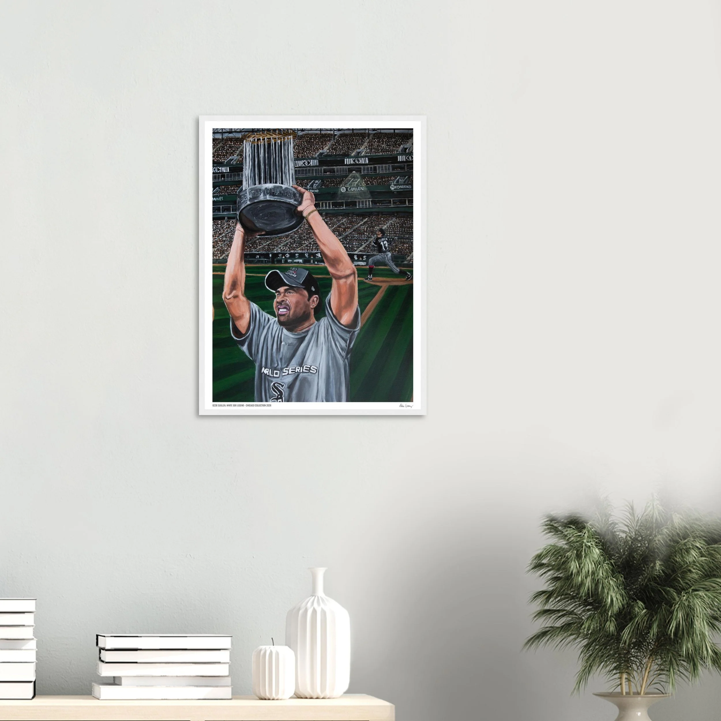 Ozzie Guillen, White Sox Legend - Limited Edition Framed Print