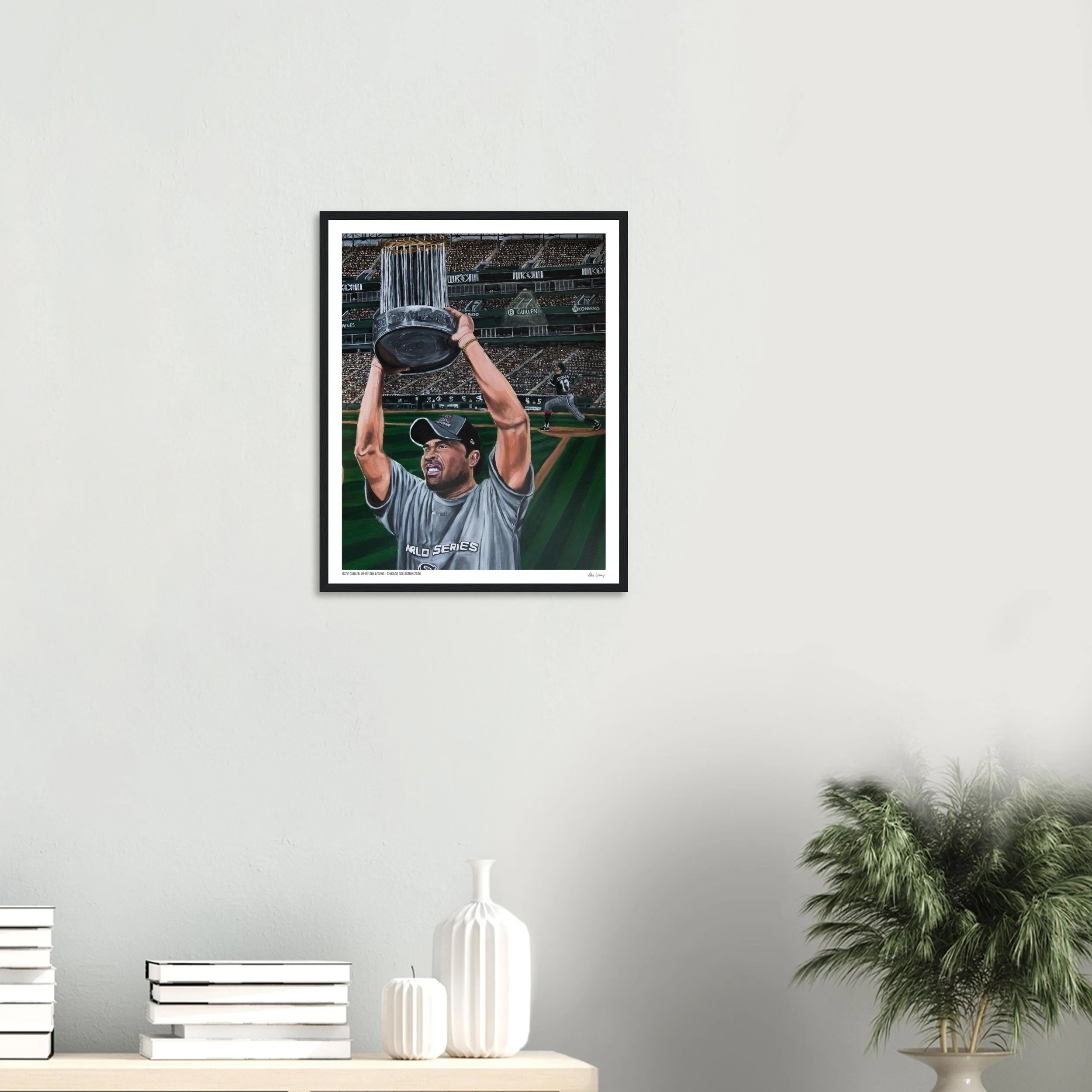 Ozzie Guillen, White Sox Legend - Limited Edition Framed Print