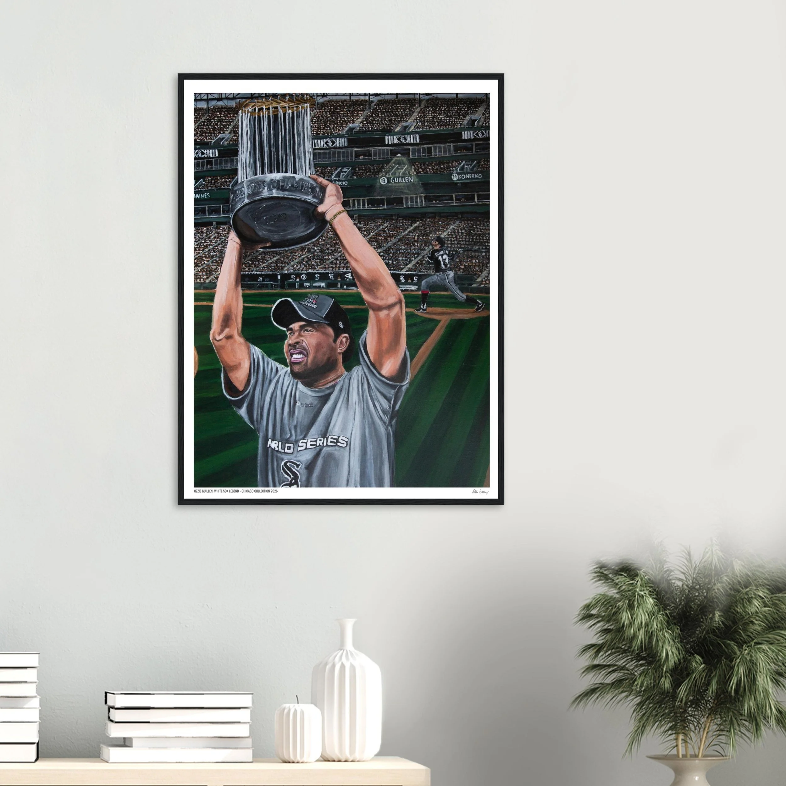 Ozzie Guillen, White Sox Legend - Limited Edition Framed Print