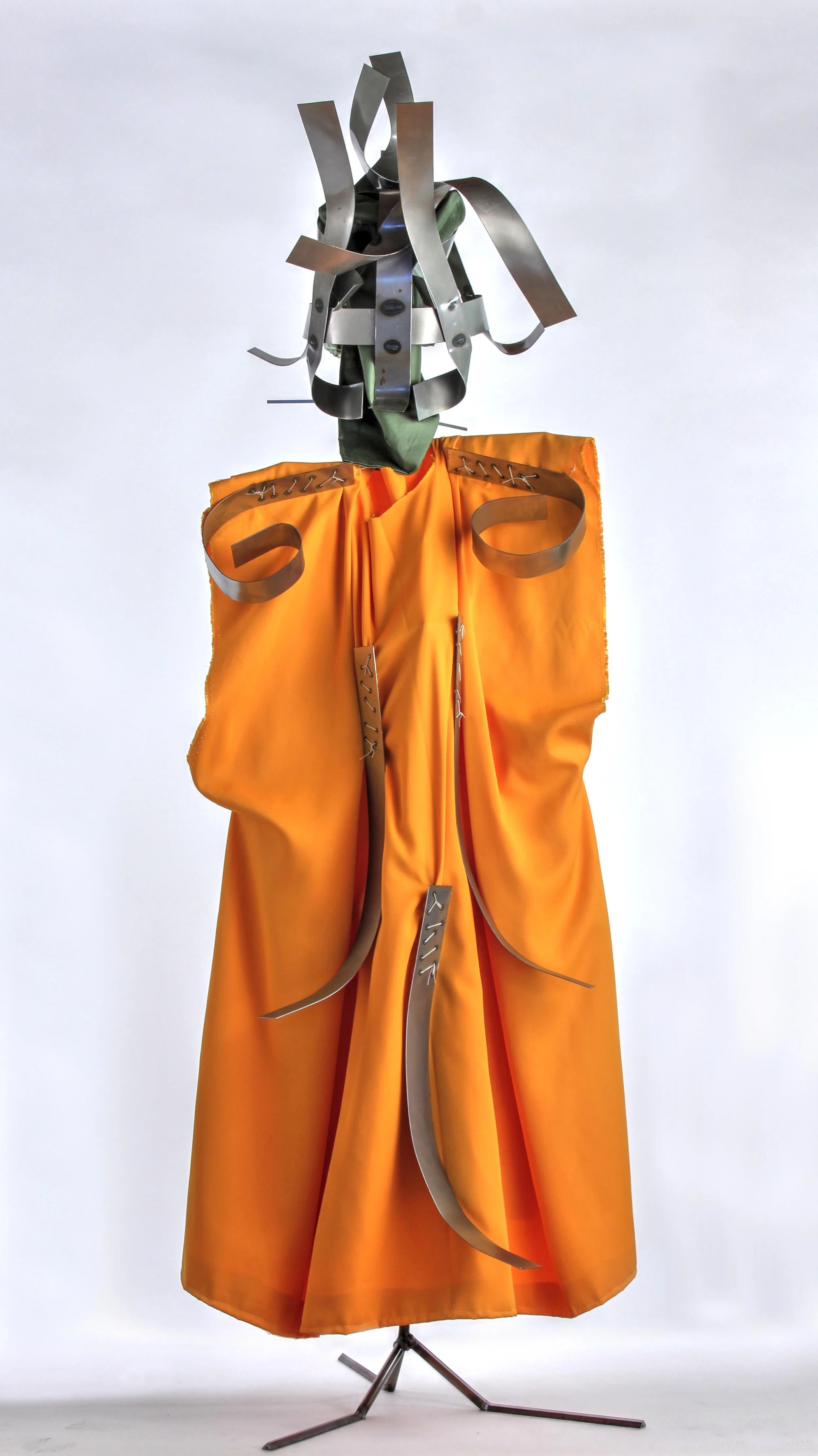 No Outlet
2'6" x 6'6" x 2'6"
TIG-welded mild steel helmets, hand sewn fabric robes
2015