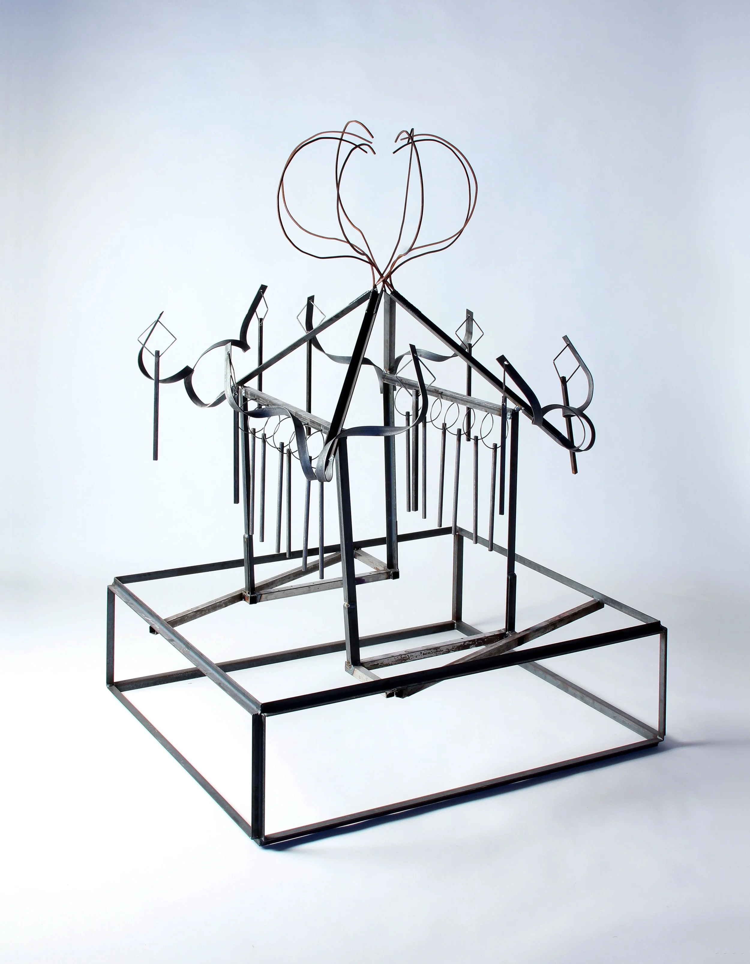 Third Order of the Red Light
5' x 4'6" x 5'
TIG-welded mild steel, green patina
2016