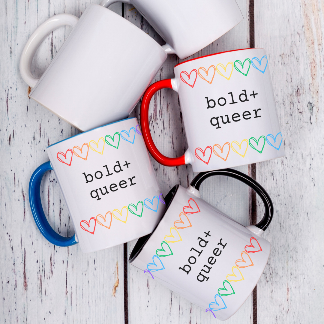 bold+queer rainbow heart Pride two-tone mug.png