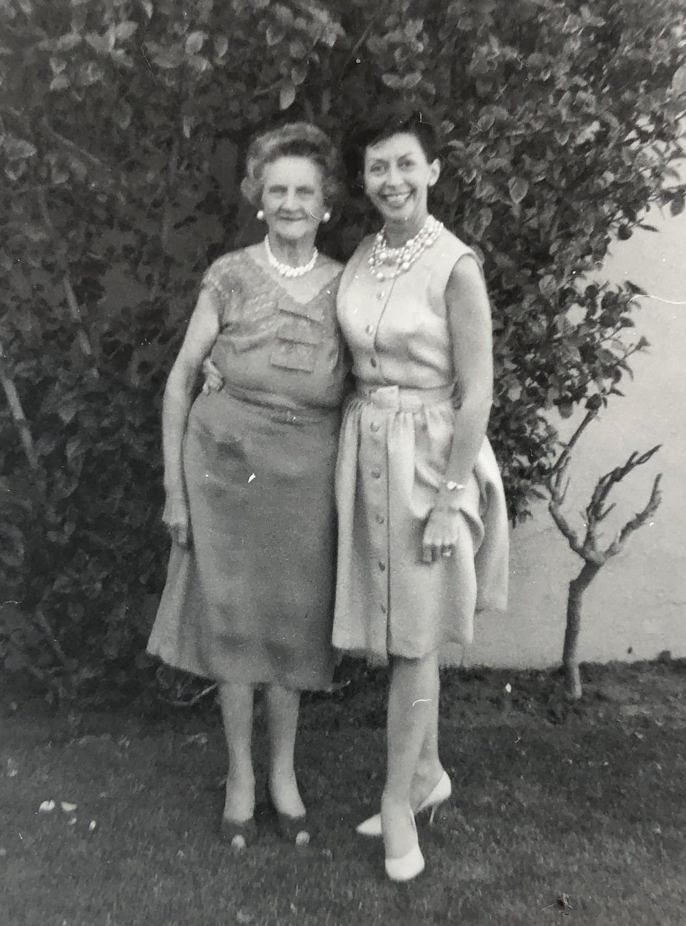  Una June and her youngest daughter, Jane. California, before 1967 