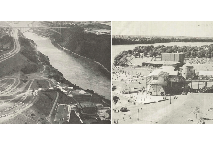 Historic aerial views of Artpark and Niagara Gorge