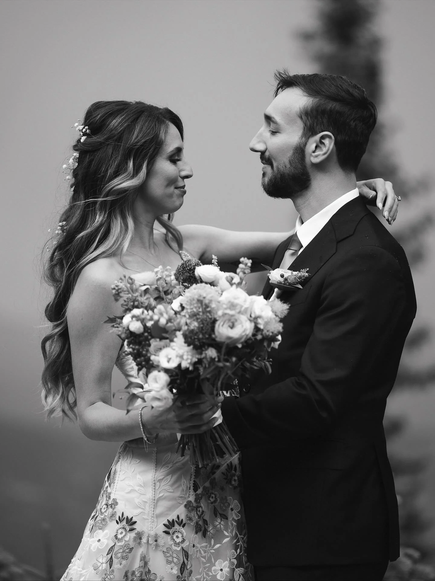 Something about the b&amp;ws from this stunning wedding day at Echo Mountain. Colorado was really showing off with sun, rain, wind, dramatic clouds and all. 
.
.
.
.
.
Colorado Wedding Photographer. Documentary Wedding Photographer. Mountain Weddings
