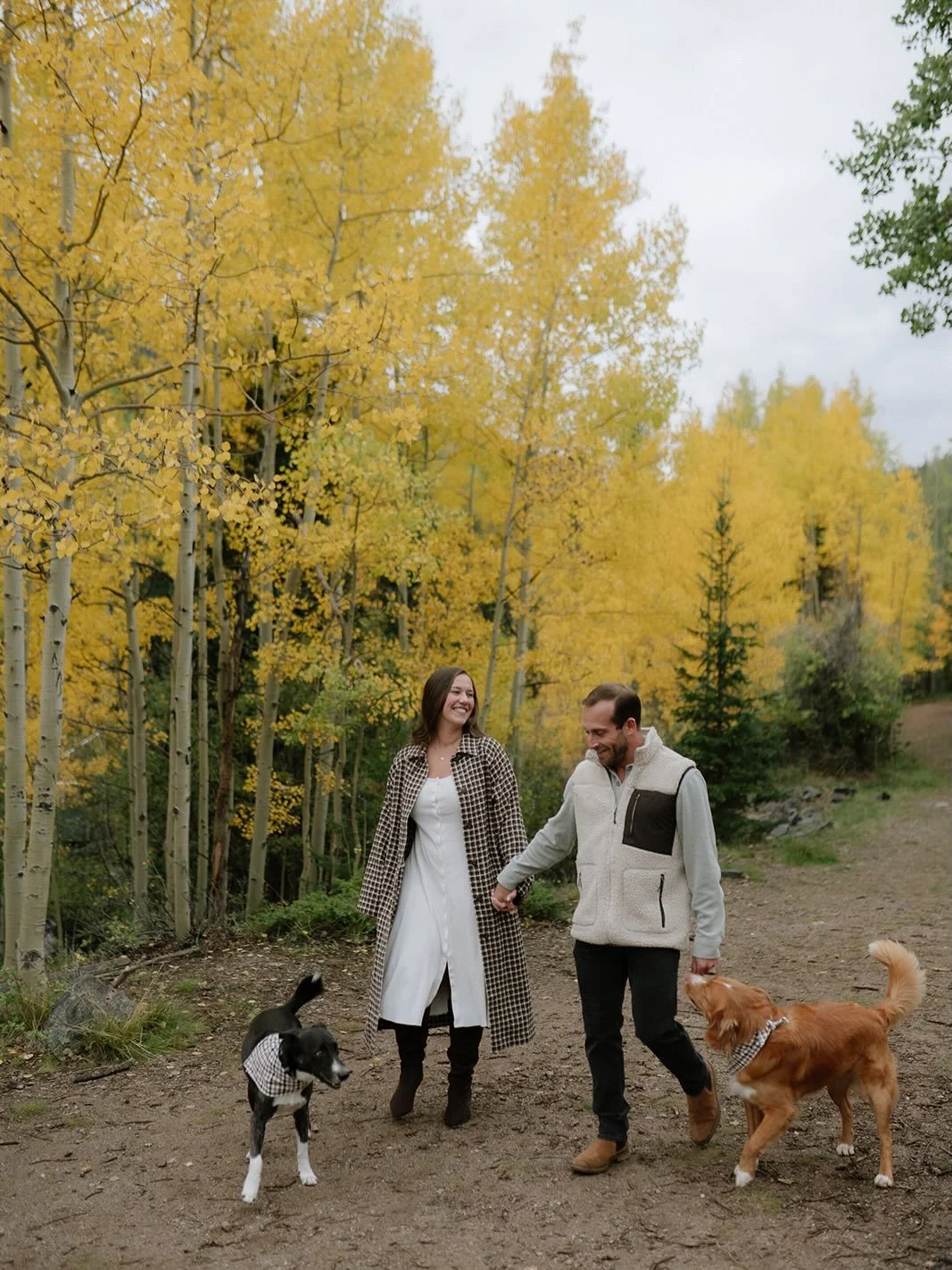 Some quintessential fall engagement photo moments with K and S plus the CUTEST photo bombers&hellip; trust me, you&rsquo;re going to want to swipe! 

#coloradofallengagement #fallengagementphotos #coloradoengagementphotographer #vailengagementphotogr