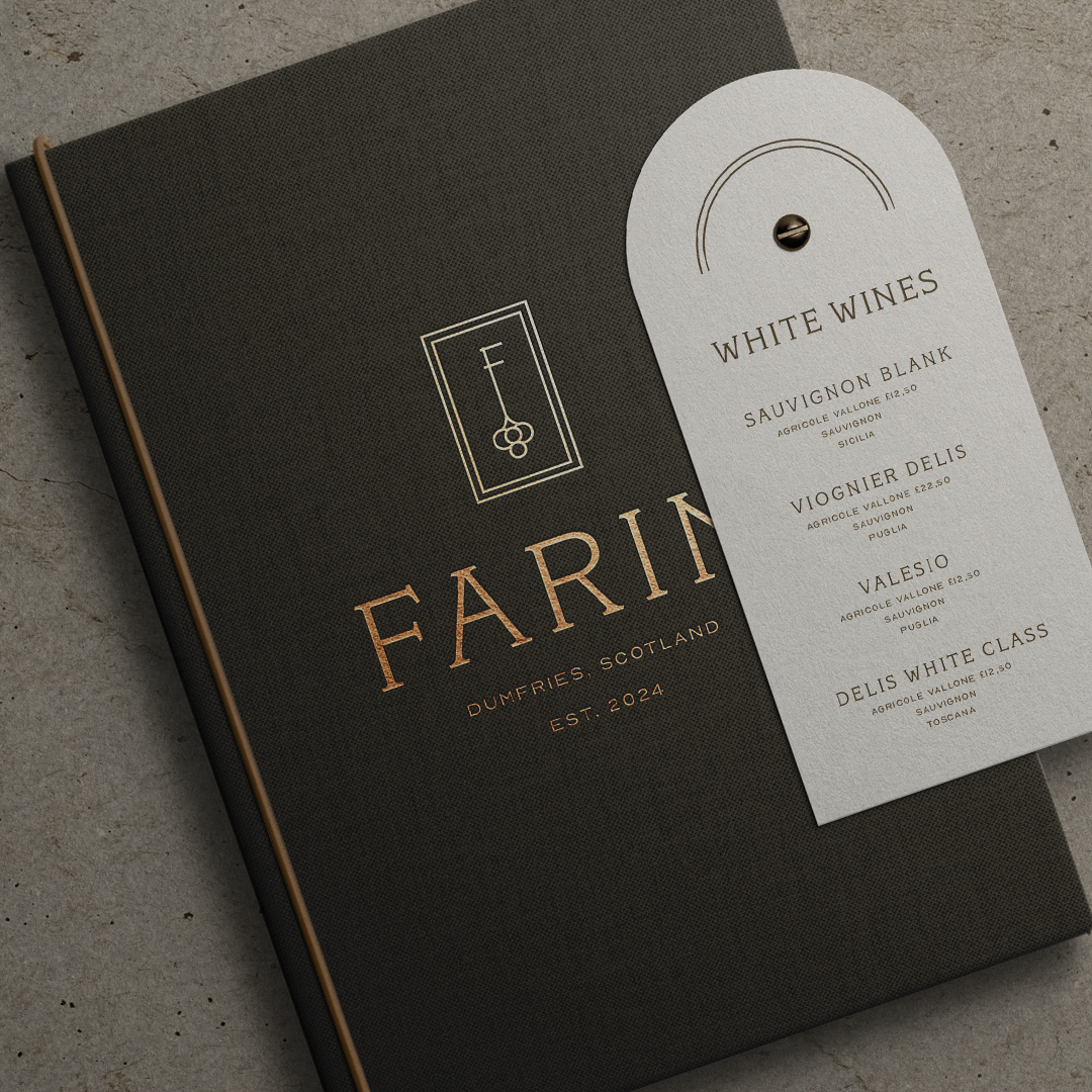 Custom Logo and Menu Design for High End Scottish Restaurant 