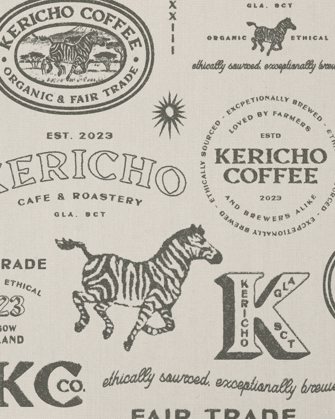 Custom Brand Suite and Illustration for Coffee Roaster and Cafe in Scotland