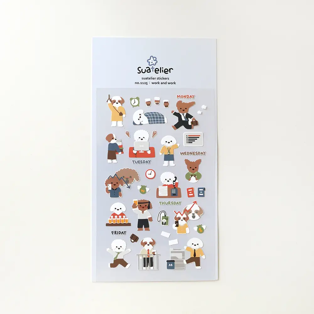 Work and Work Sticker Sheet