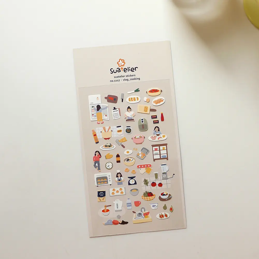Vlog_cooking Sticker Sheet