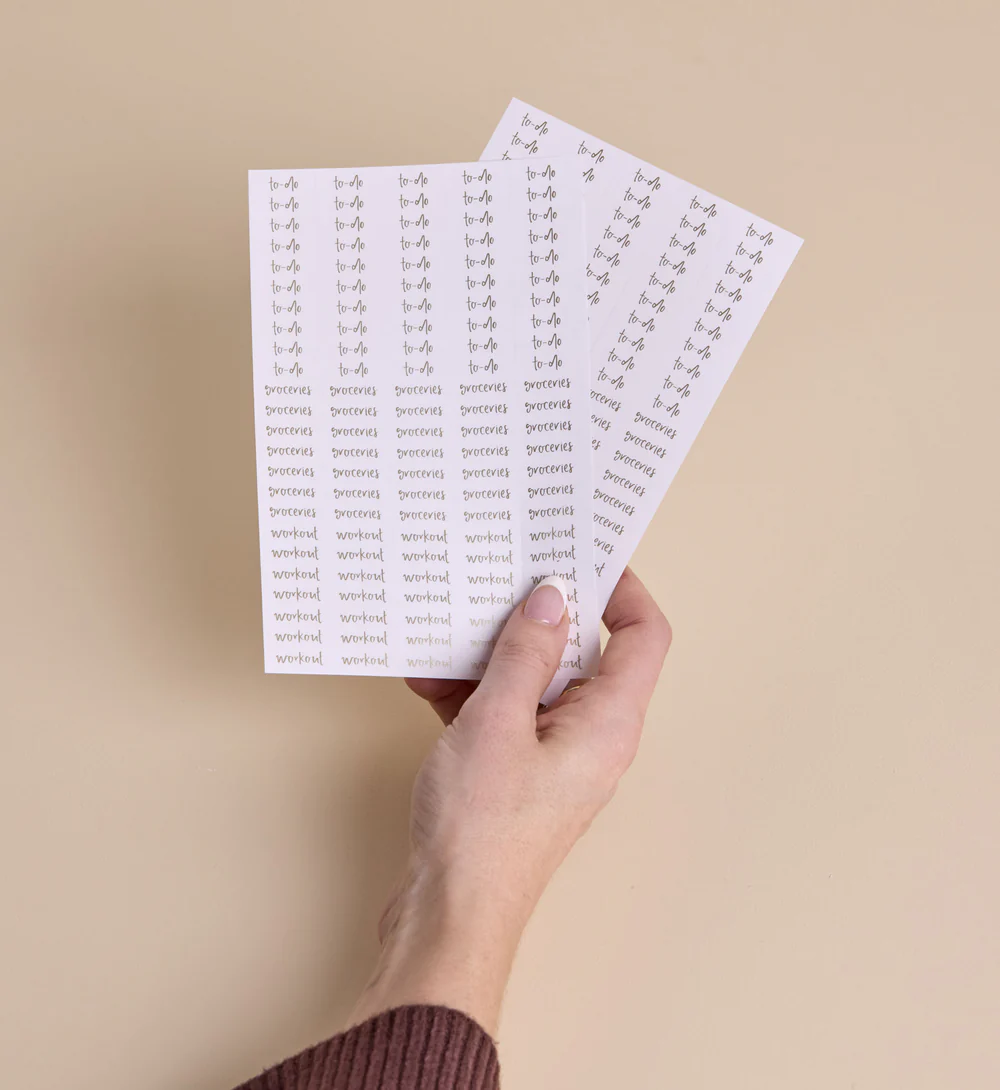 Essentials Set Word Sticker Sheet
