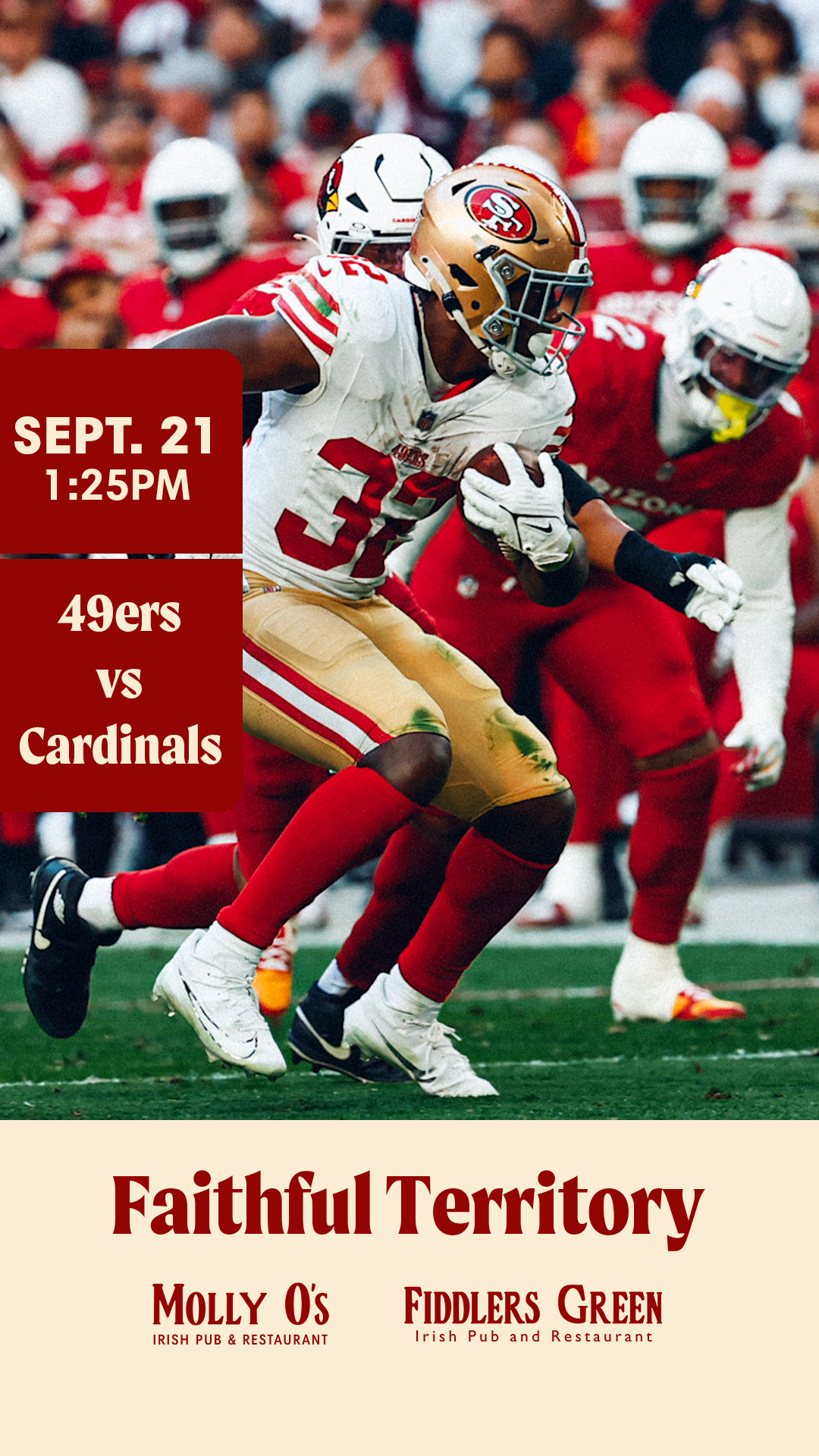 49ers vs Cardinals | Best Watch Party in San Carlos