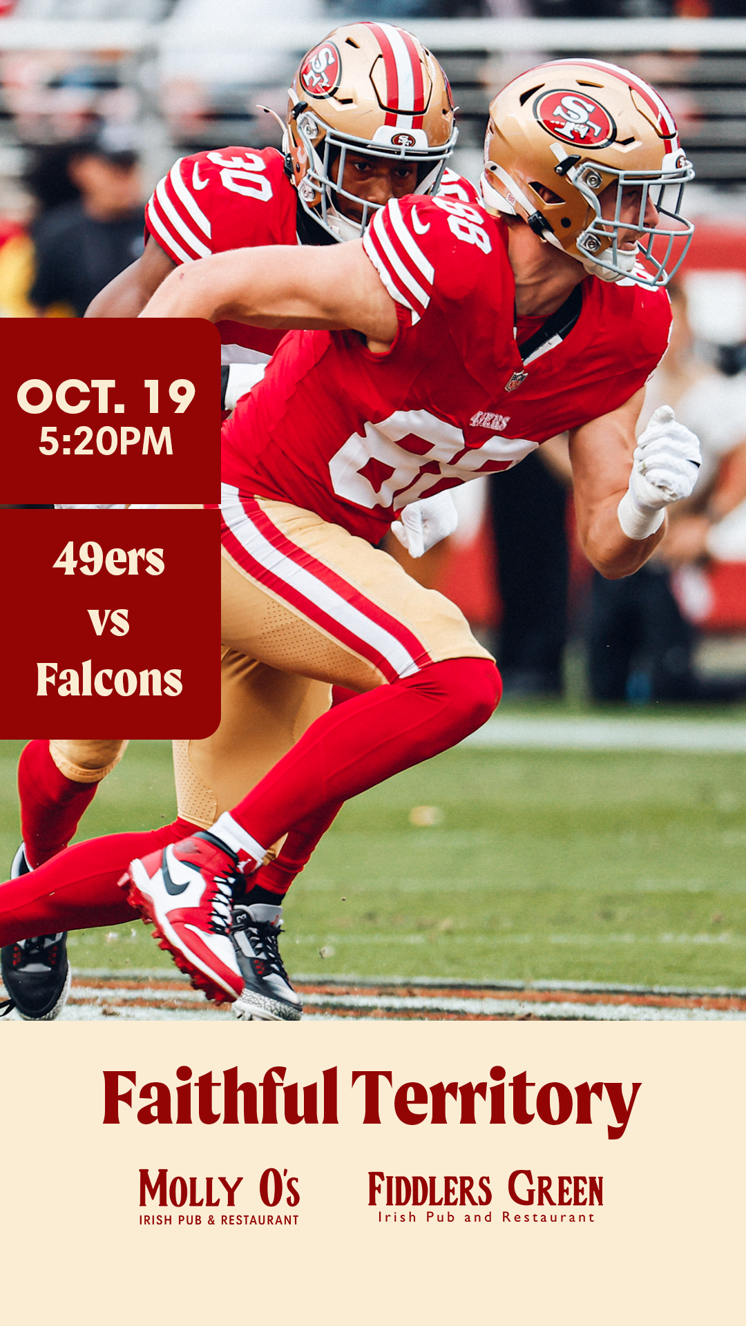 49ers vs Falcons | Best Watch Party in San Carlos