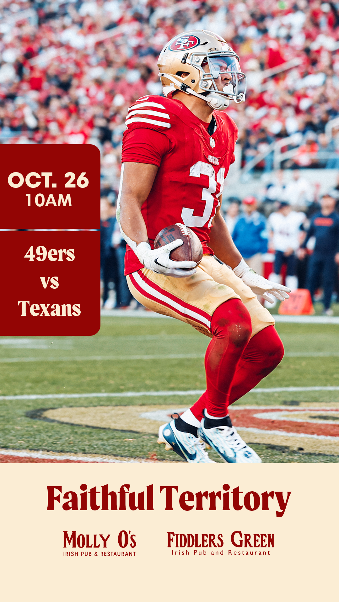49ers vs Texans | Best Watch Party in San Carlos