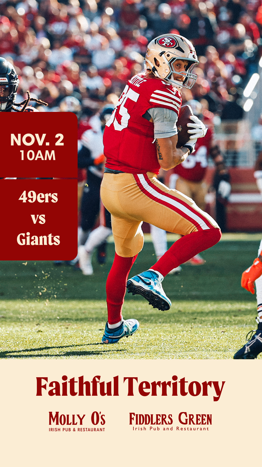49ers vs Giants | Best Watch Party in San Carlos