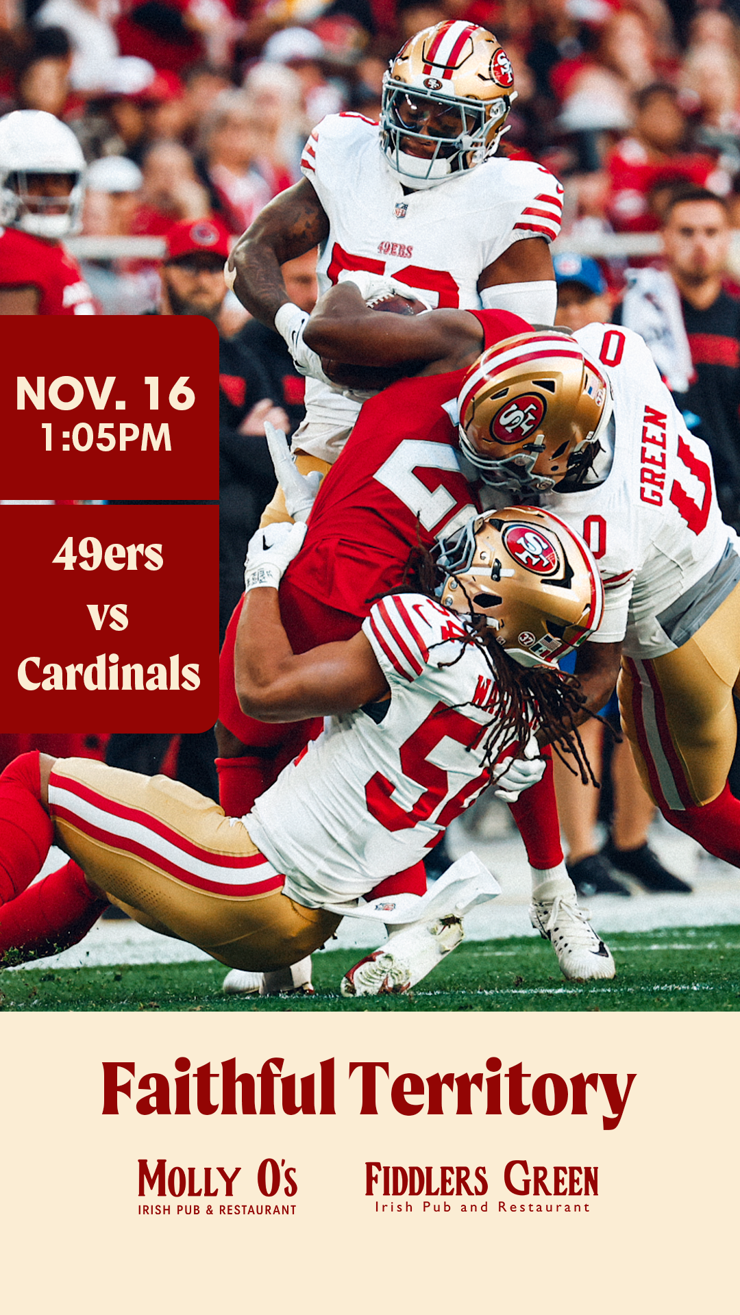 49ers vs Cardinals | Best Watch Party in San Carlos