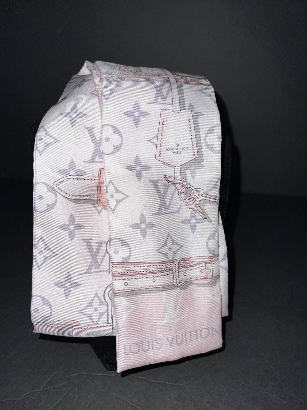 Louis Vuitton, Accessories, Brand New With Tags Louis Vuitton Light Pink  Confidential Bandeau Silk Scarf