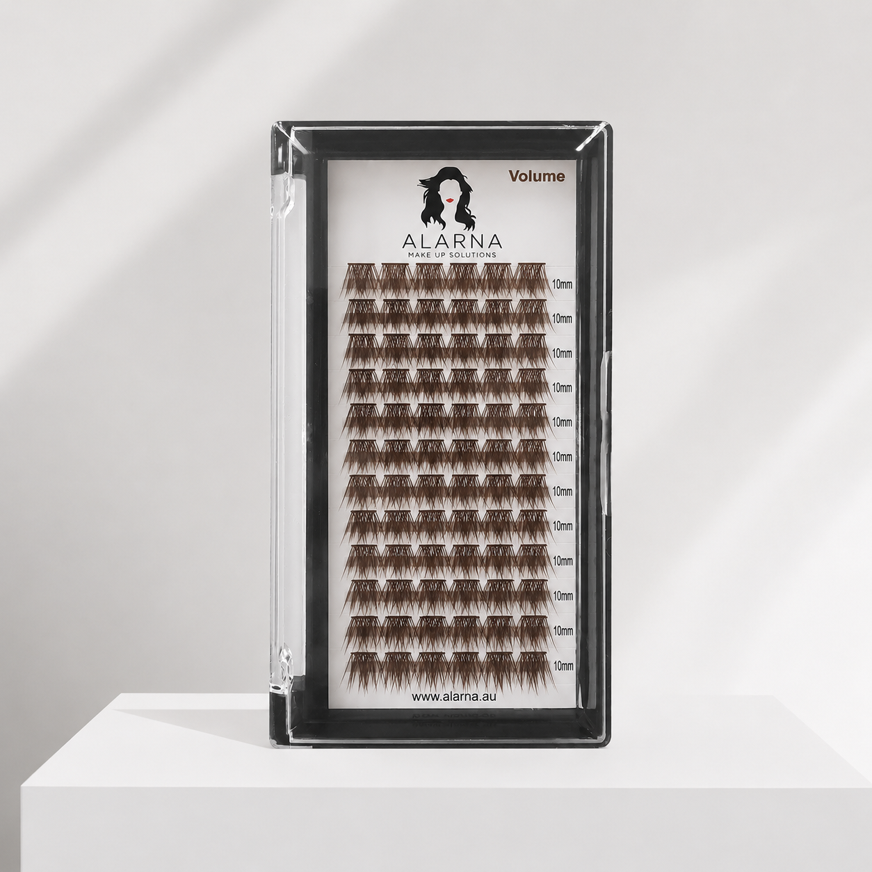 BROWN Wide Cluster Feather Lashes - Large Tray