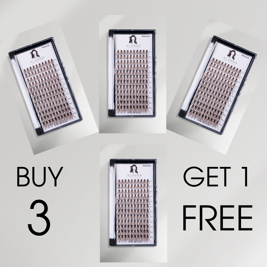 Bulk Buy Individual Lashes VOLUME - BROWN