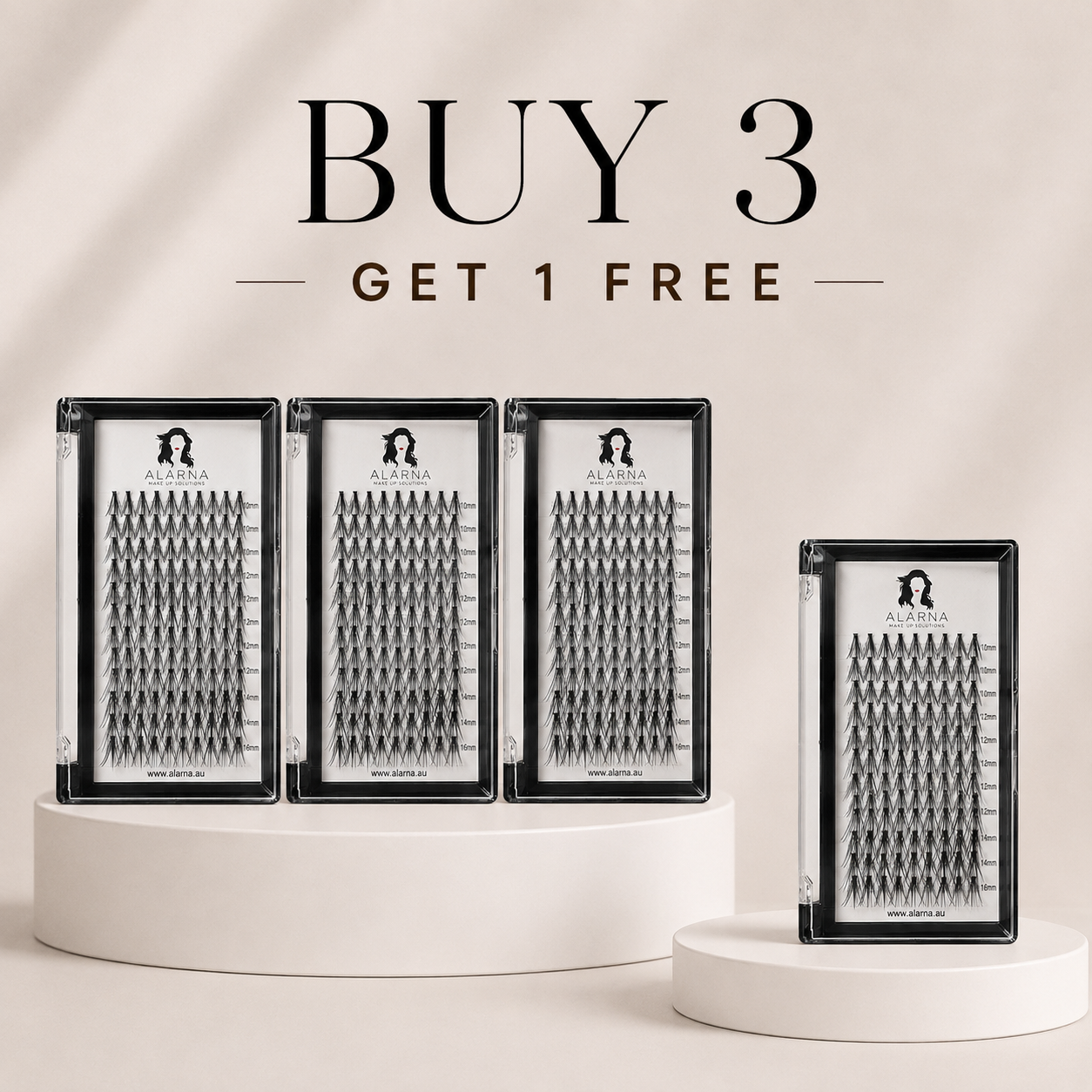 Bulk Buy Individual Feather Lashes - BLACK