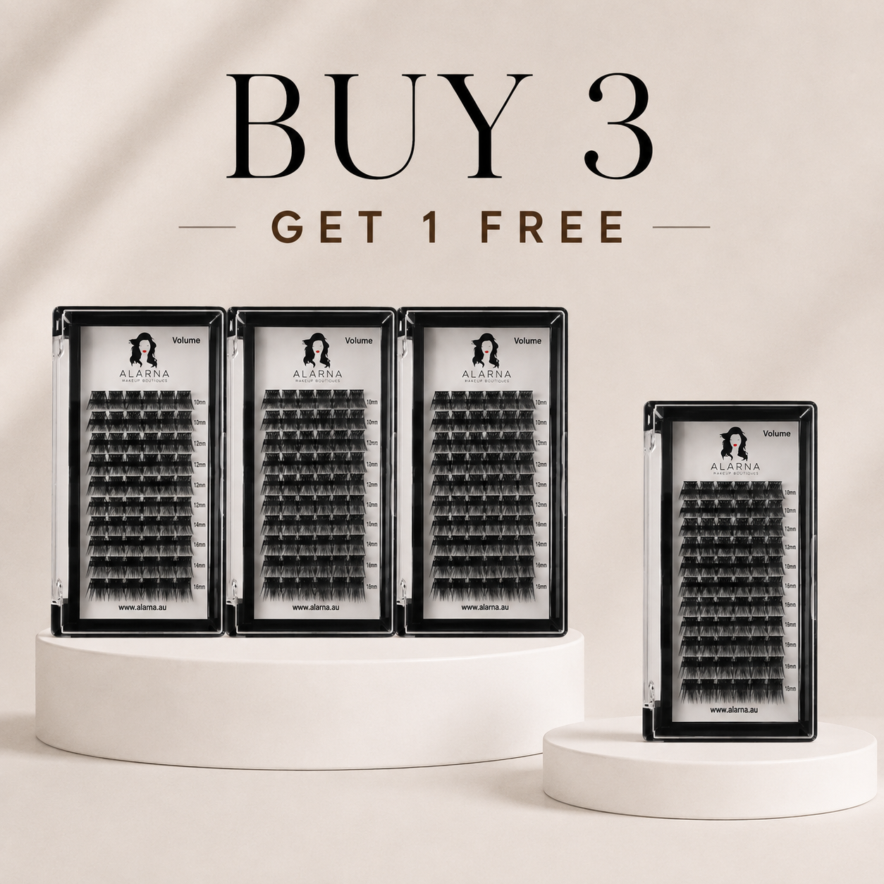 Bulk Buy Wide Cluster Volume Lashes - BLACK