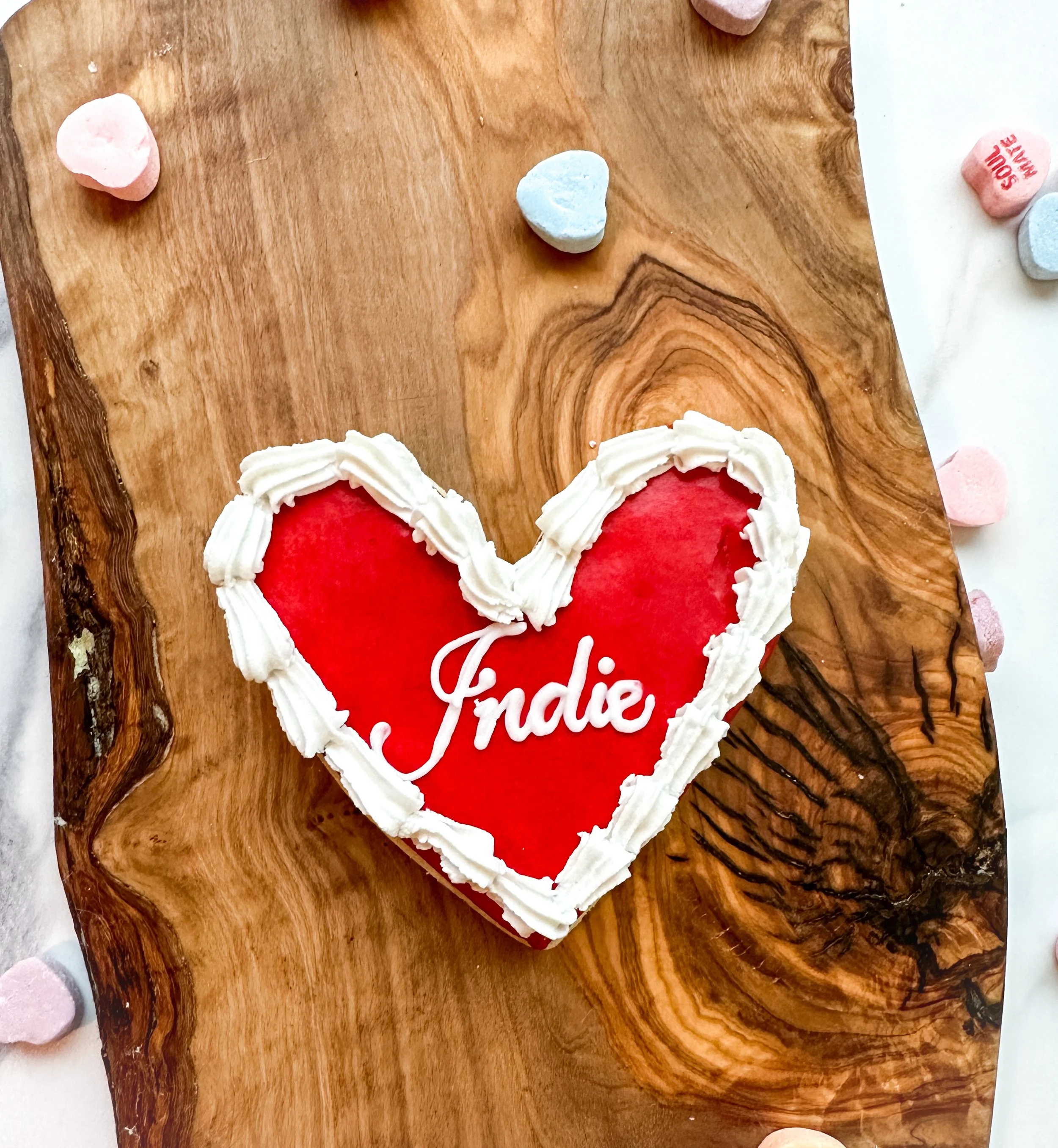 Personalized Heart Cookie