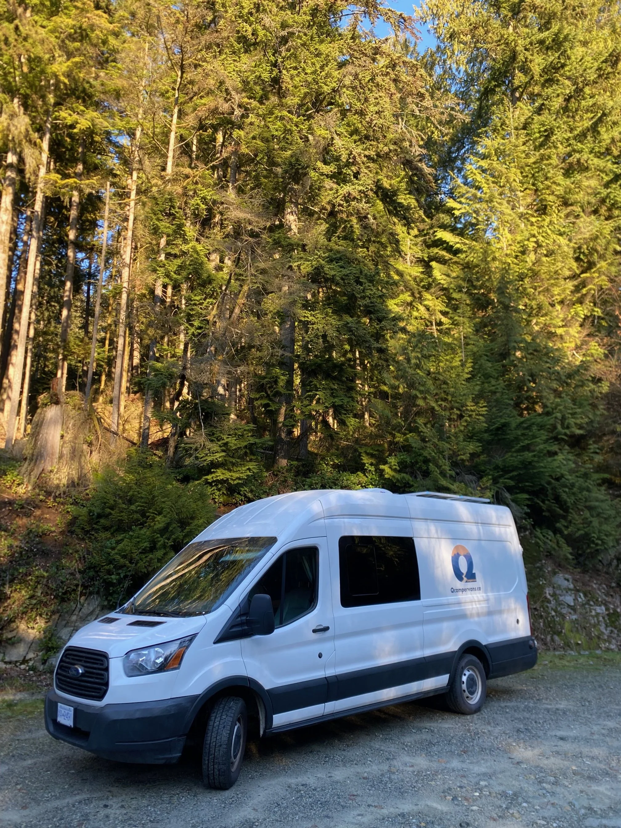 Ford transit campervan with extra length and height for a spacious road-trip