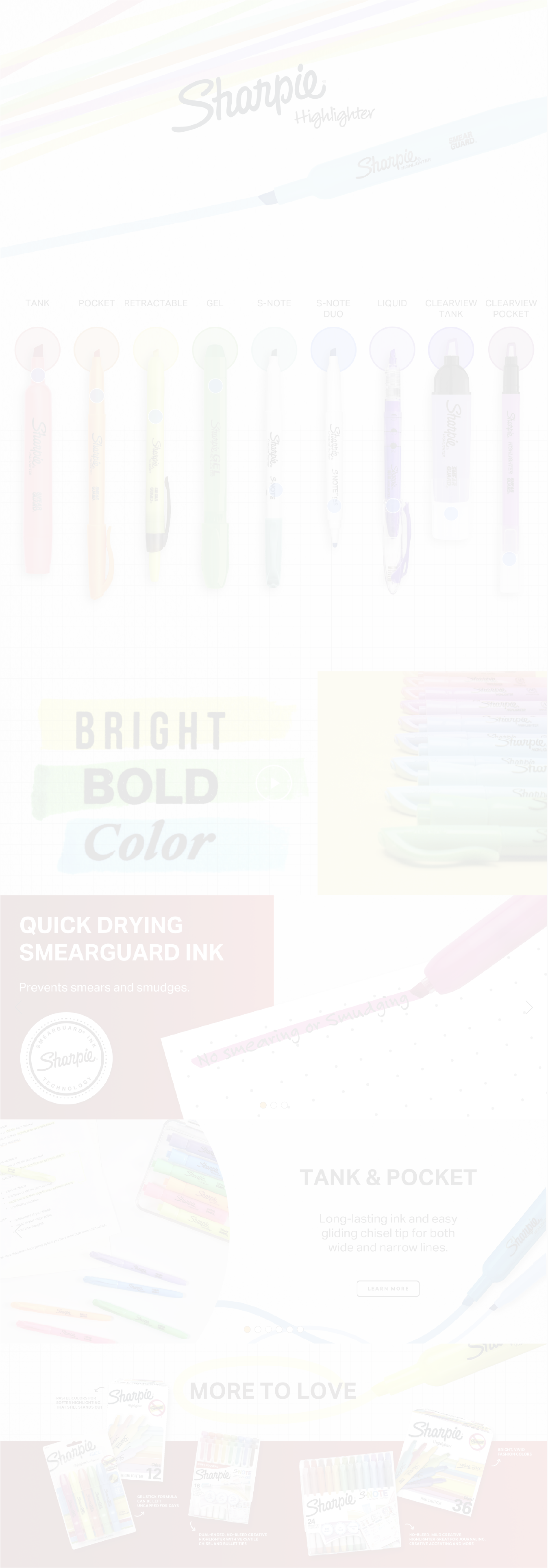 Sharpie Highlighter Amazon A+ Content