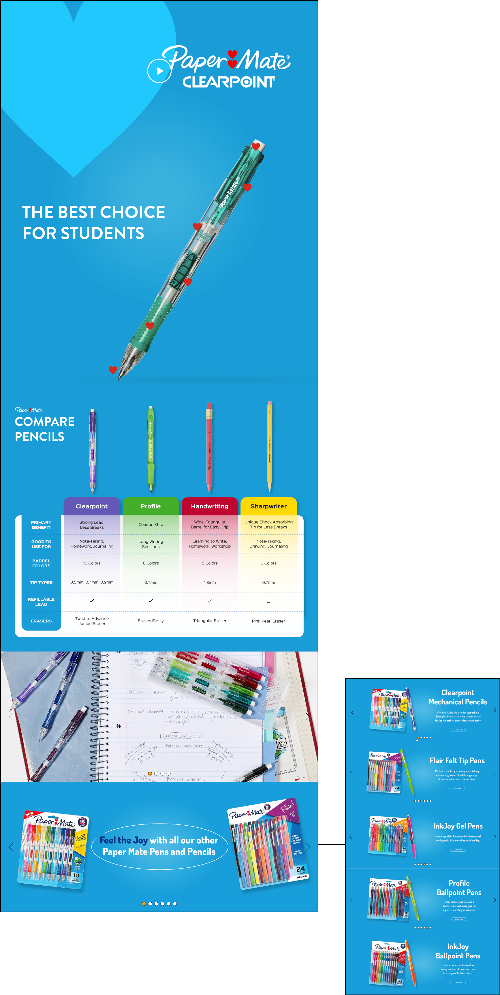 Paper Mate Clearpoint Amazon A+ Content