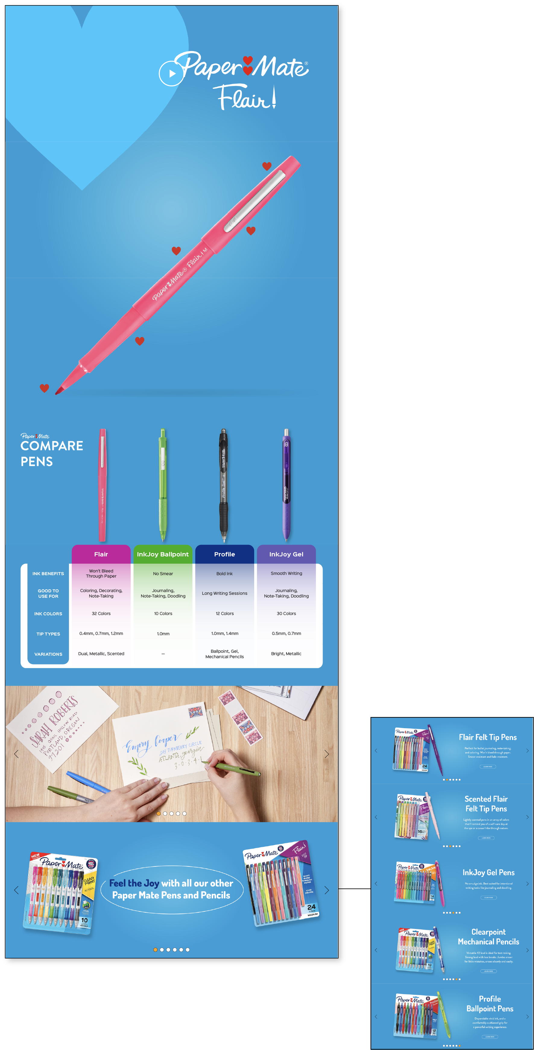 Papermate Flair Amazon A+ Content