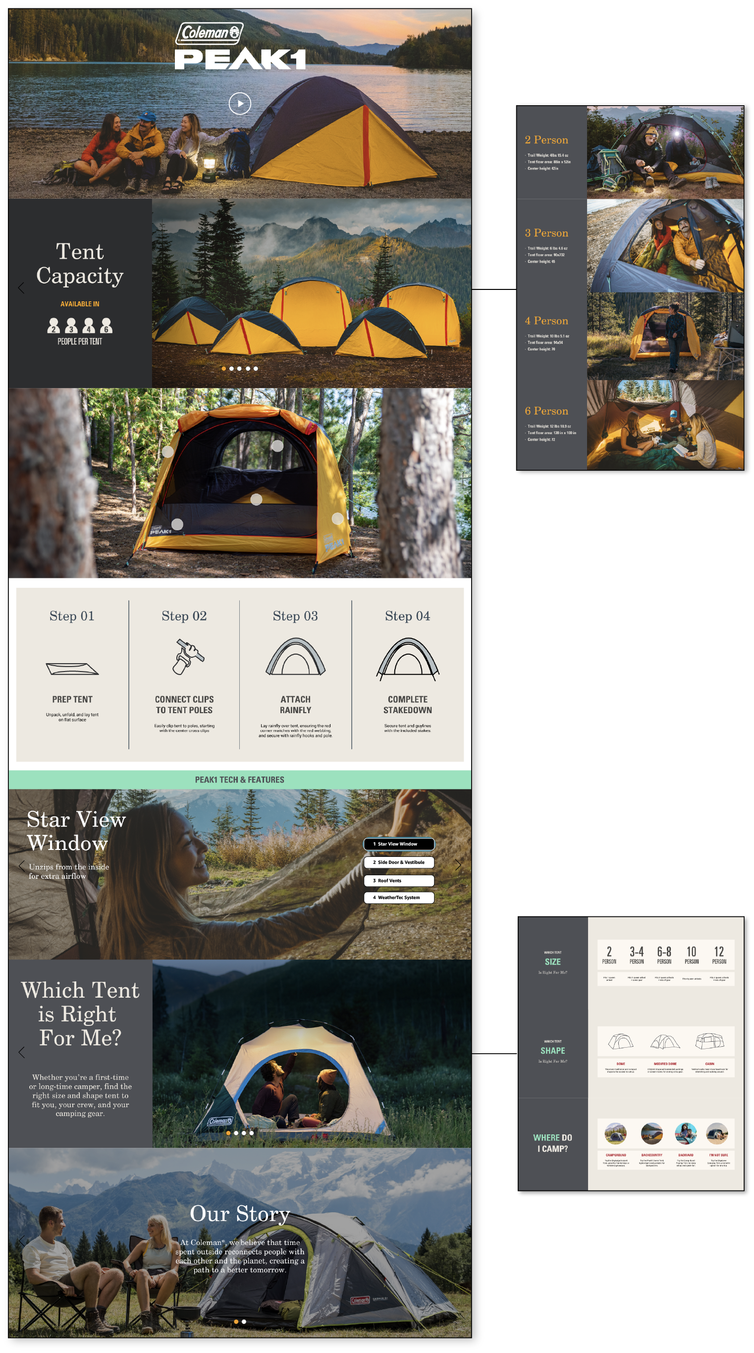 Coleman Tents Amazon A+ Content