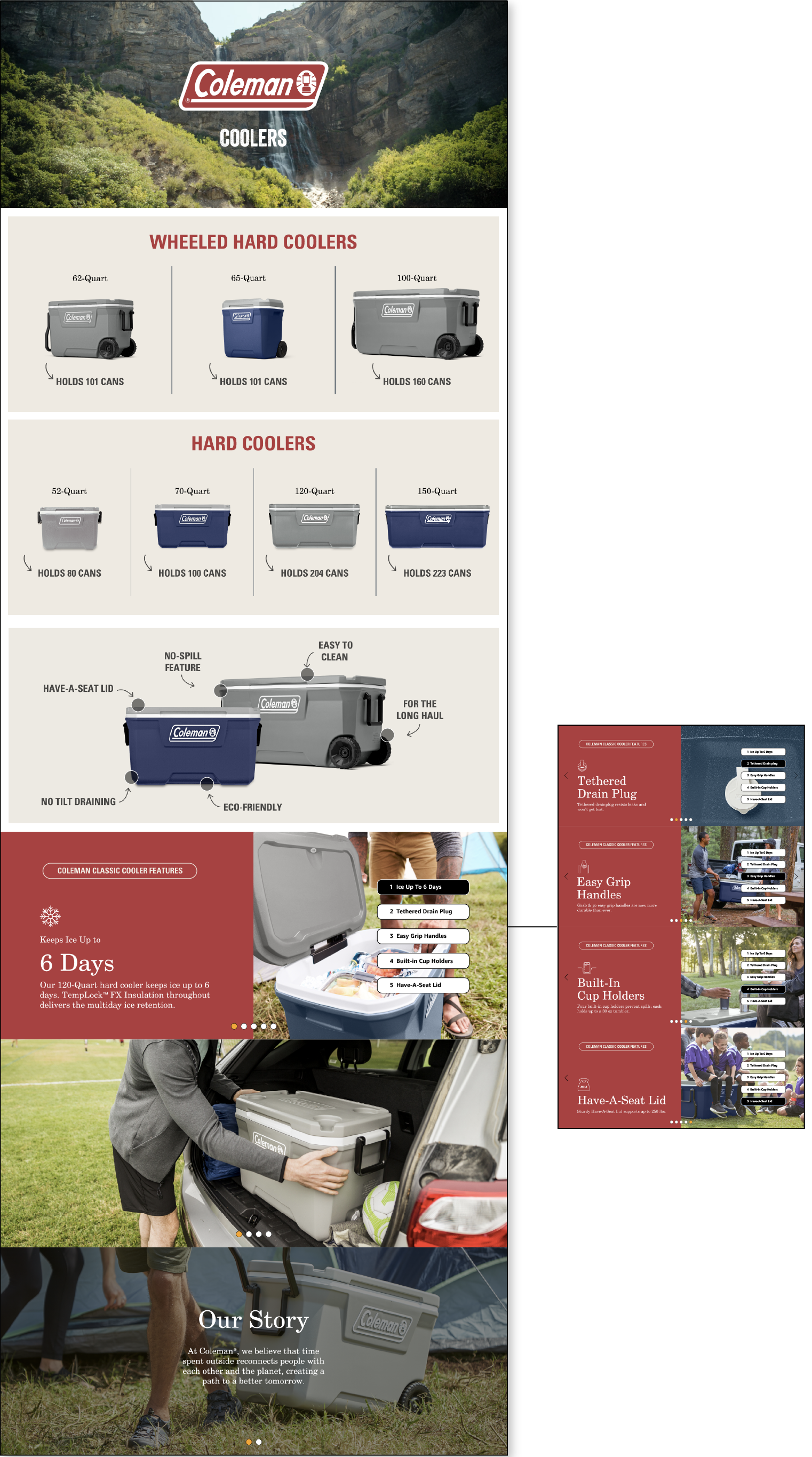 Coleman Coolers Amazon A+ Content