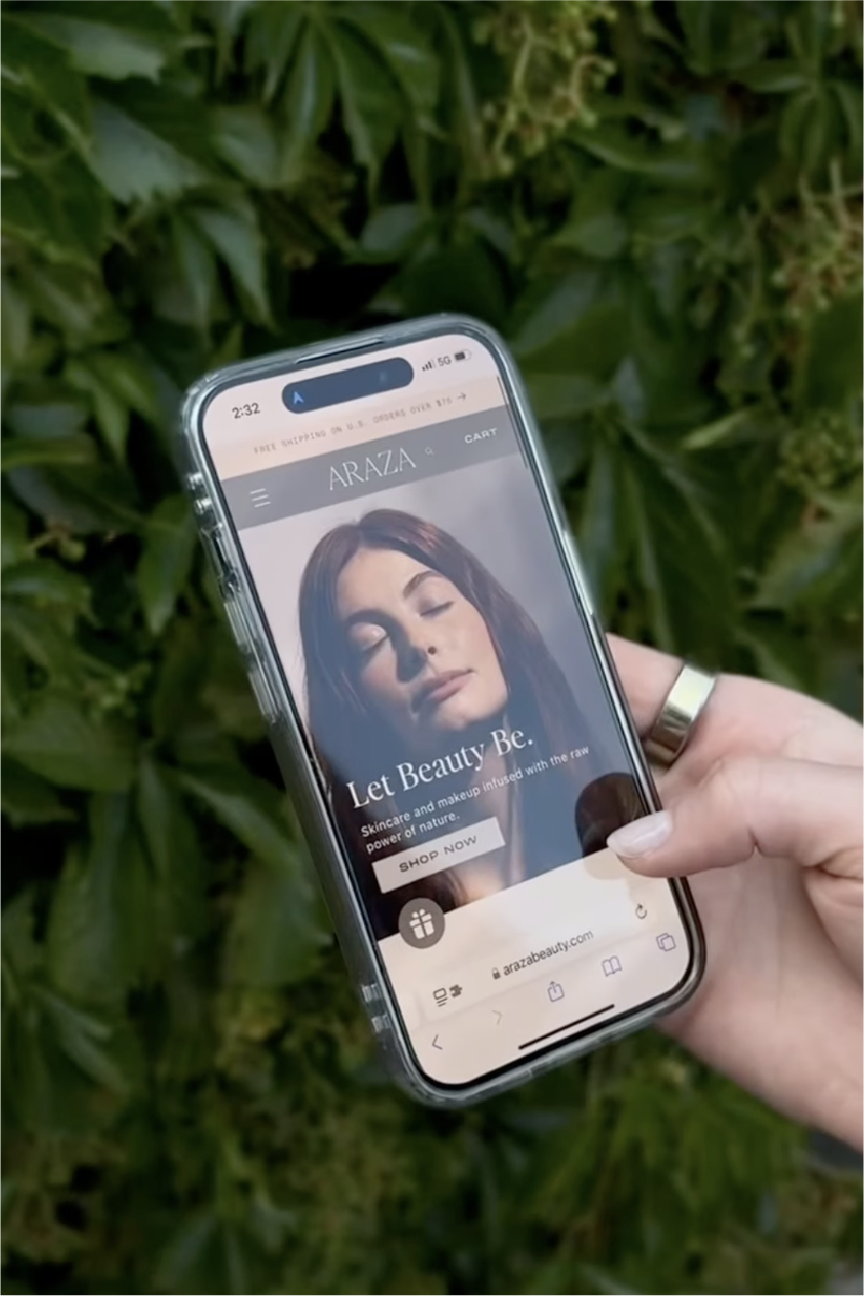 Araza Website Mobile