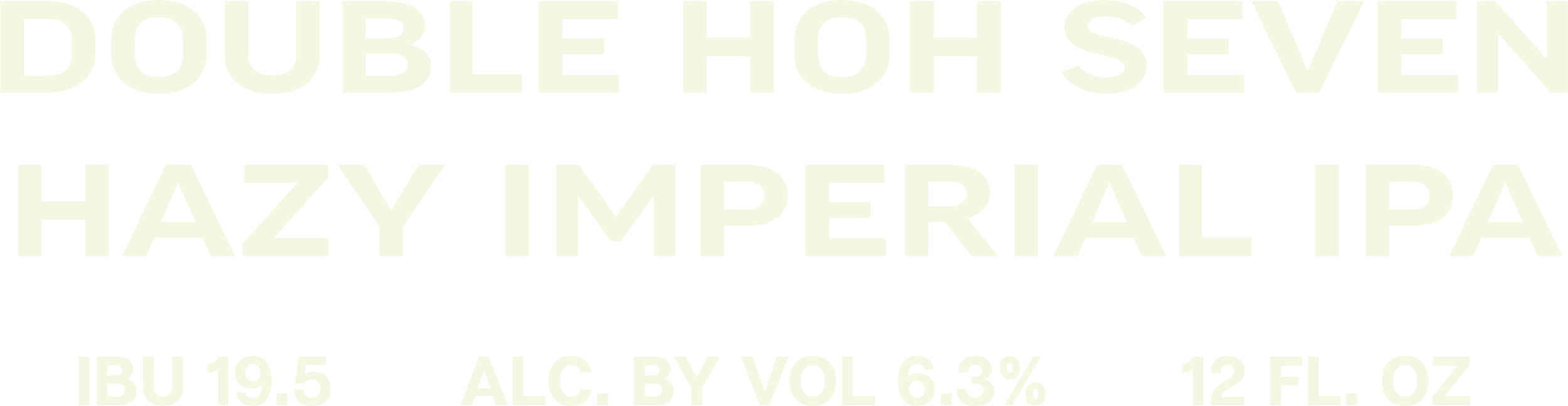 Double Hoh Seven Hazy Imperial IPA