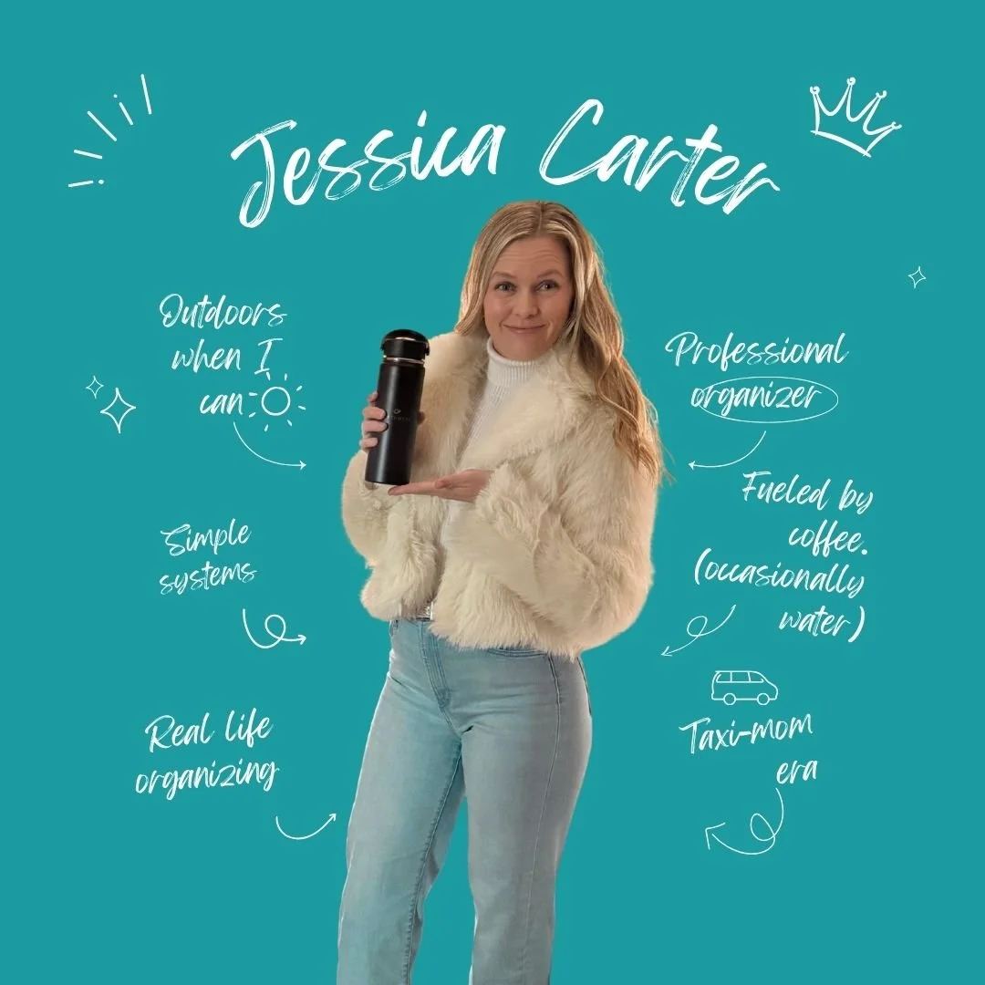 I&rsquo;ll be honest &mdash; I&rsquo;m much more comfortable organizing other people&rsquo;s spaces than putting my own face on the internet 😅

But I know I like seeing the person behind a business, so here I am.

If you&rsquo;re new around here: I 