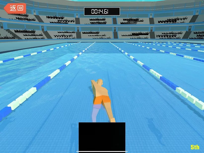 swimming game with mediapipe