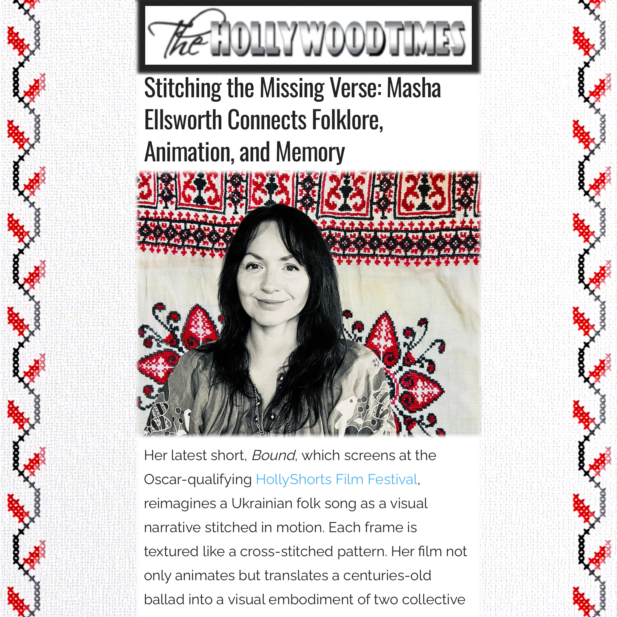 Stitching the Missing Verse: My Feature in The Hollywood Times