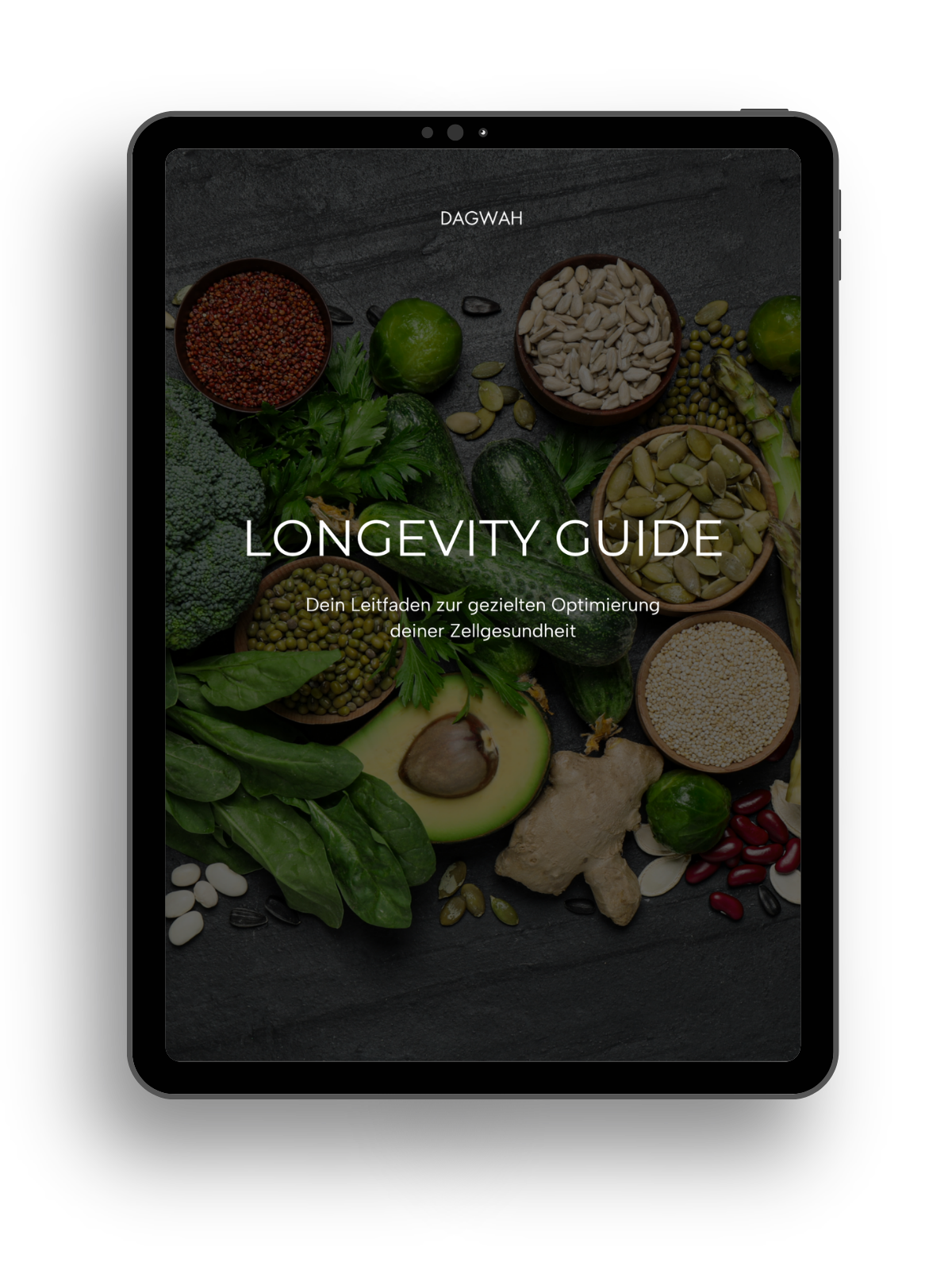 Longevity Guide zeigt, welche Nährstoffe und Lebensmittel für die gezielte Optimierung der Zellgesundheit relevant sind.