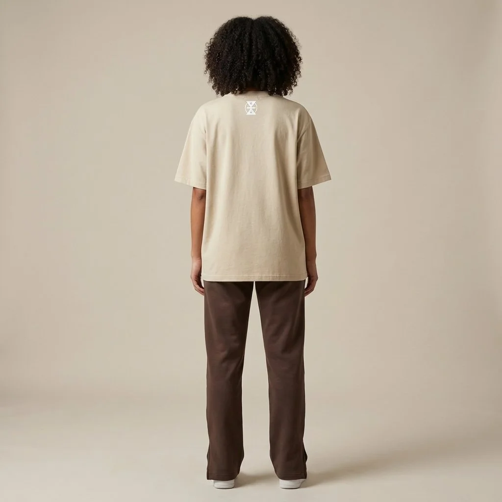 Nida-Beige-Foundation-Cotton-T-Shirt