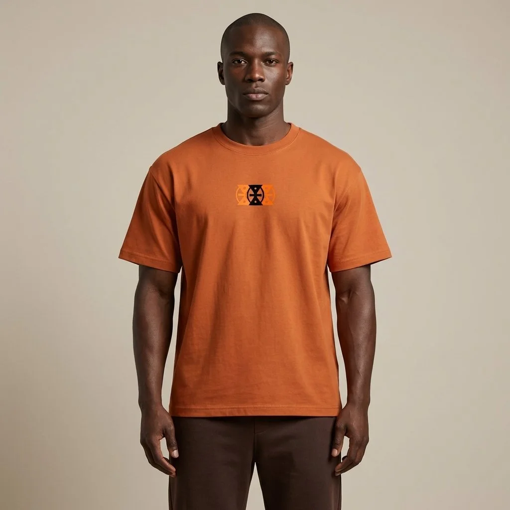 Terracotta-Cultural-Graphic-Cotton-T-Shirt