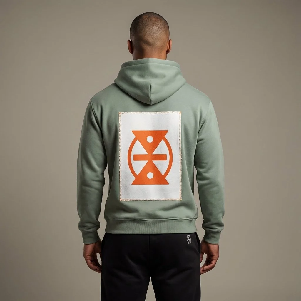 KITA-MOUNTAIN-Hoodie-orange-print-logo