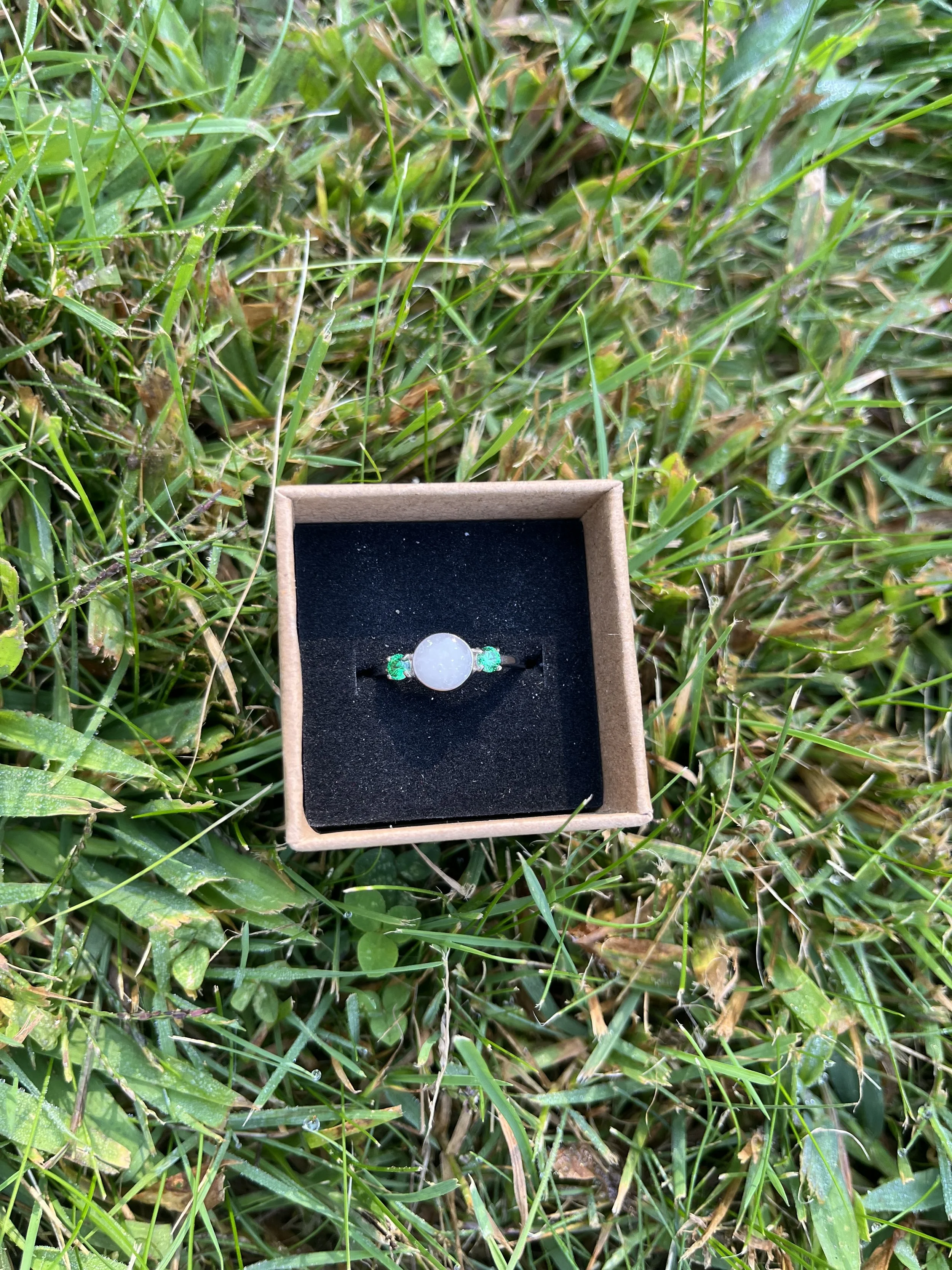 Circular Birth Stone Ring