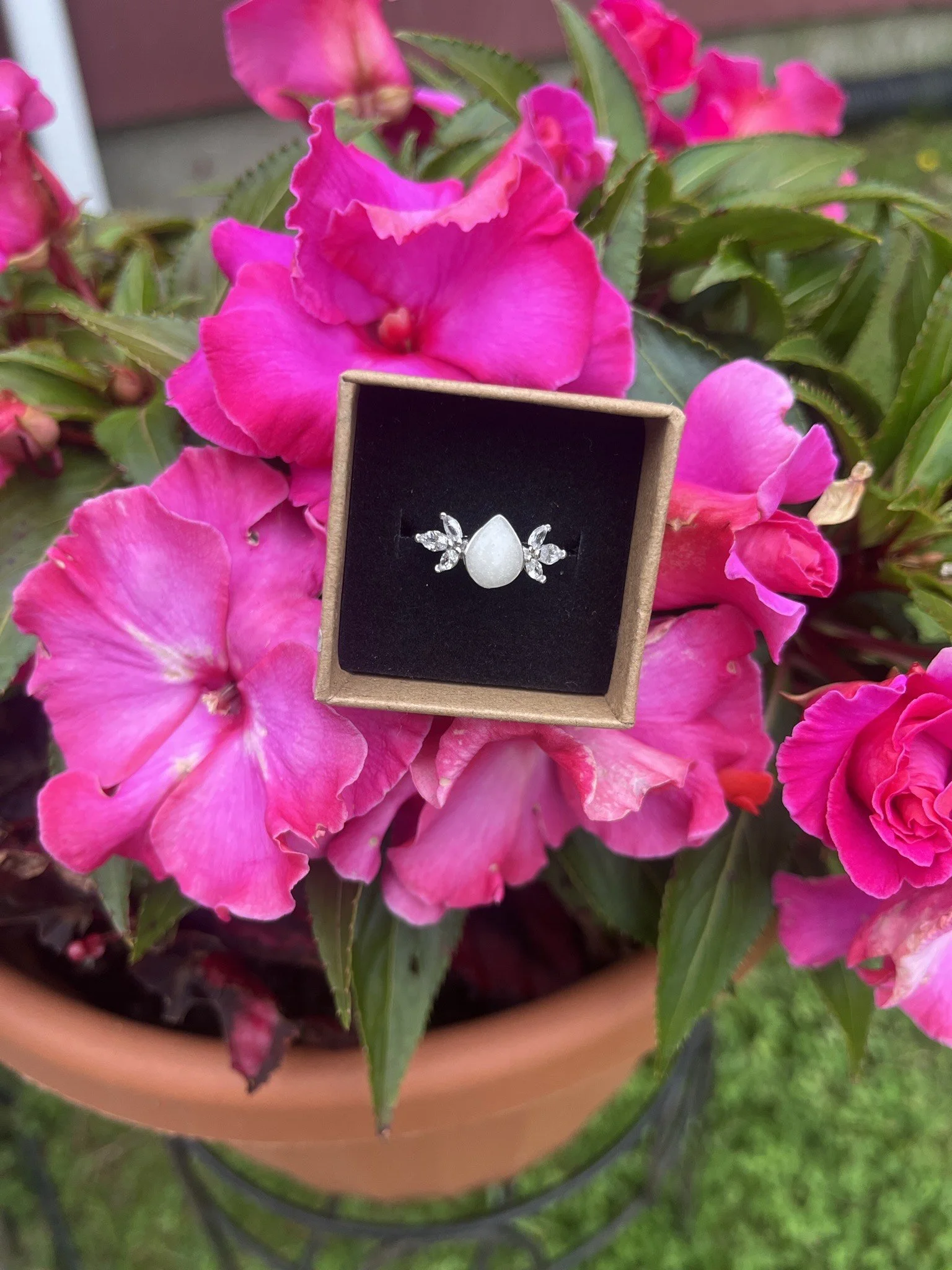 Fancy Milk Drop Ring