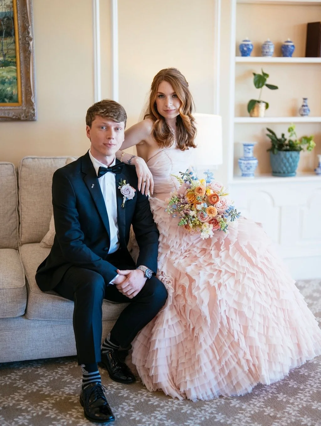 It&rsquo;s all honey when I get to work with @fancythisphotography 💕 And Paige, in this magnificent pink gown from @gibsongirlvintage in Durham last spring? Yep, all honey. 🍯 💐

📸: @fancythisphotography
