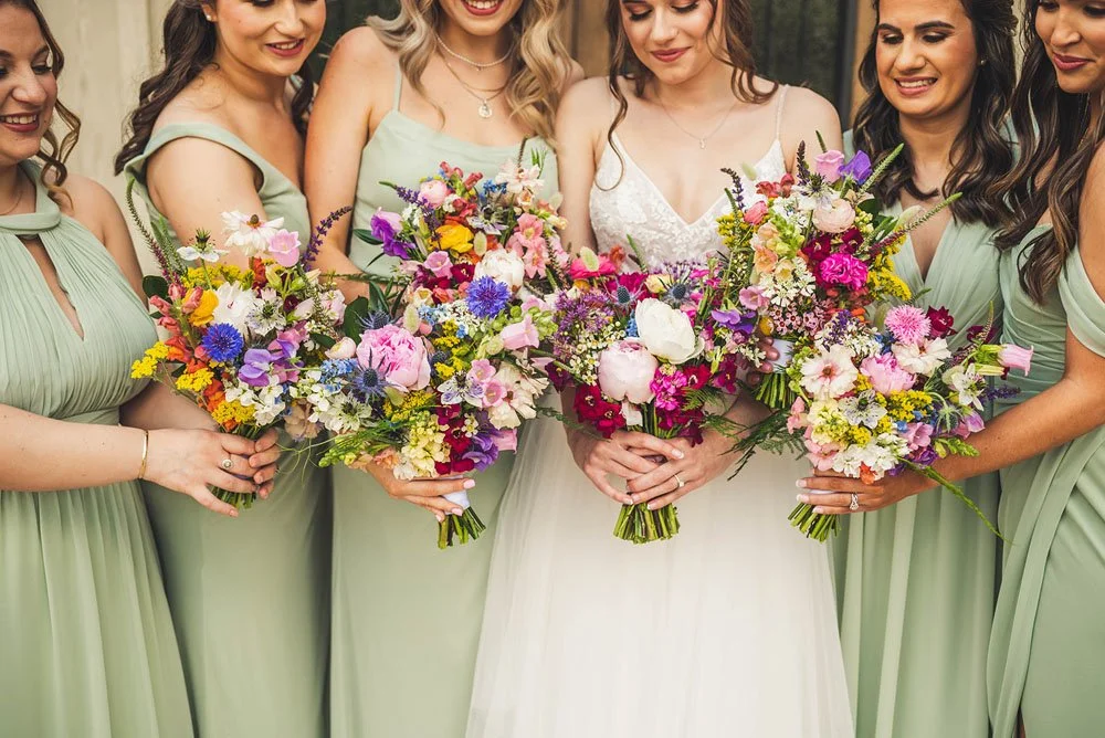 Fireside Farm bridal bouquet with bridesmaids.jpg