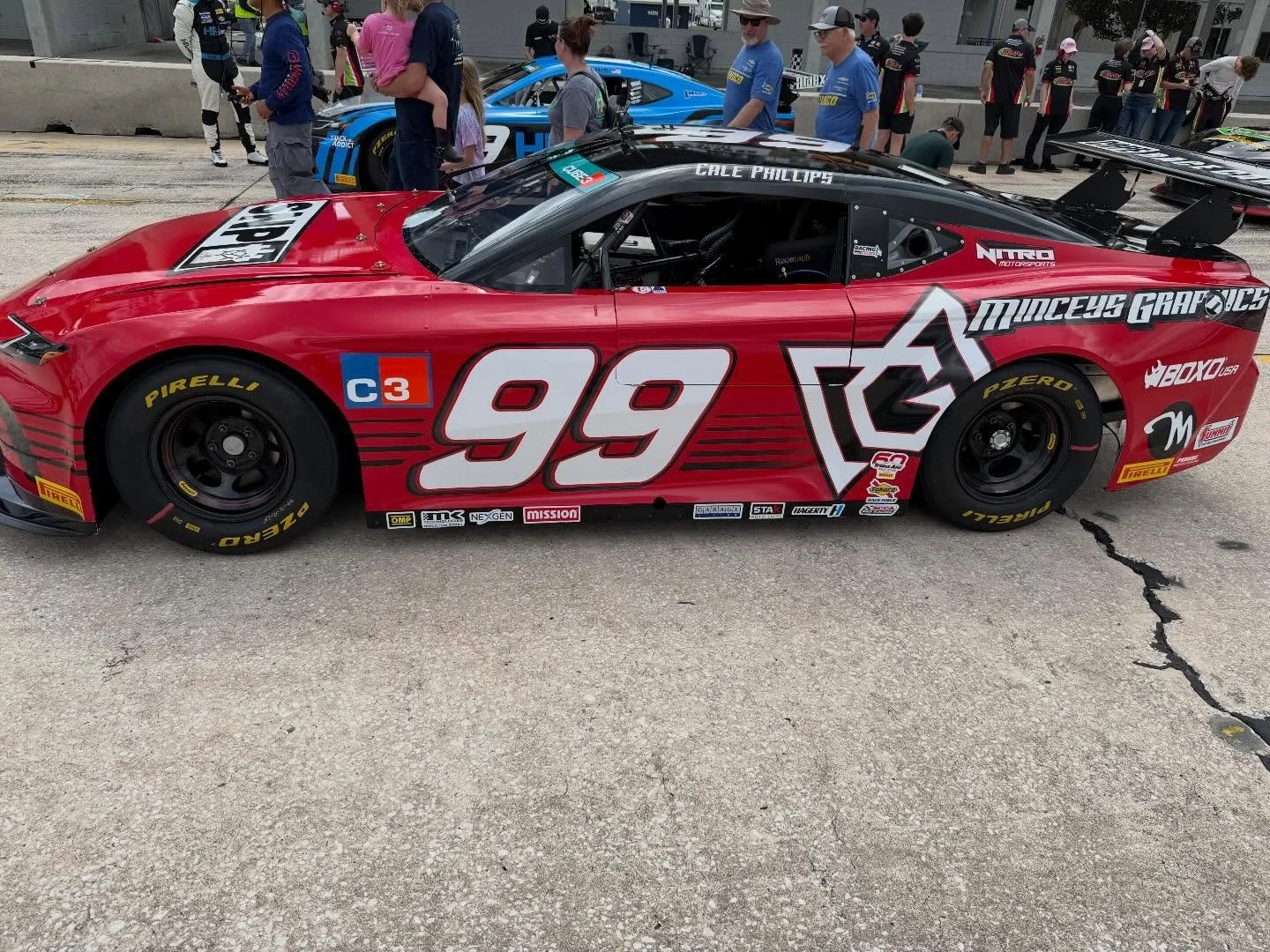 Shout out to @racenitro for all the changes made from our test last month to the race this past weekend.  It was a lot of work, but it paid off as the car felt and drove amazing.  Also great job by @minceysgraphics designing and wrapping this awesome