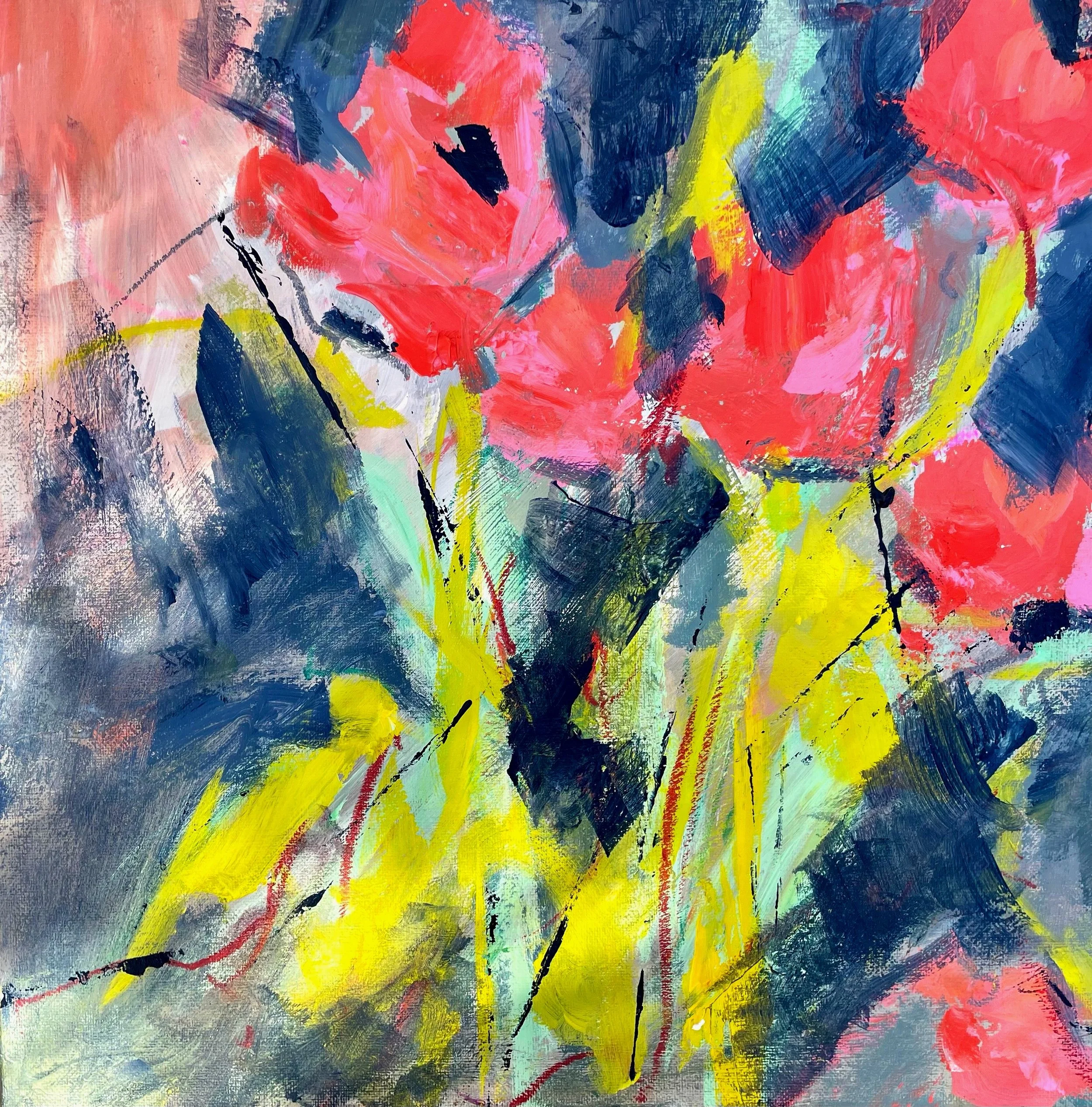 This is a acrylic canvas.
12"X12"
Framed 
300.00