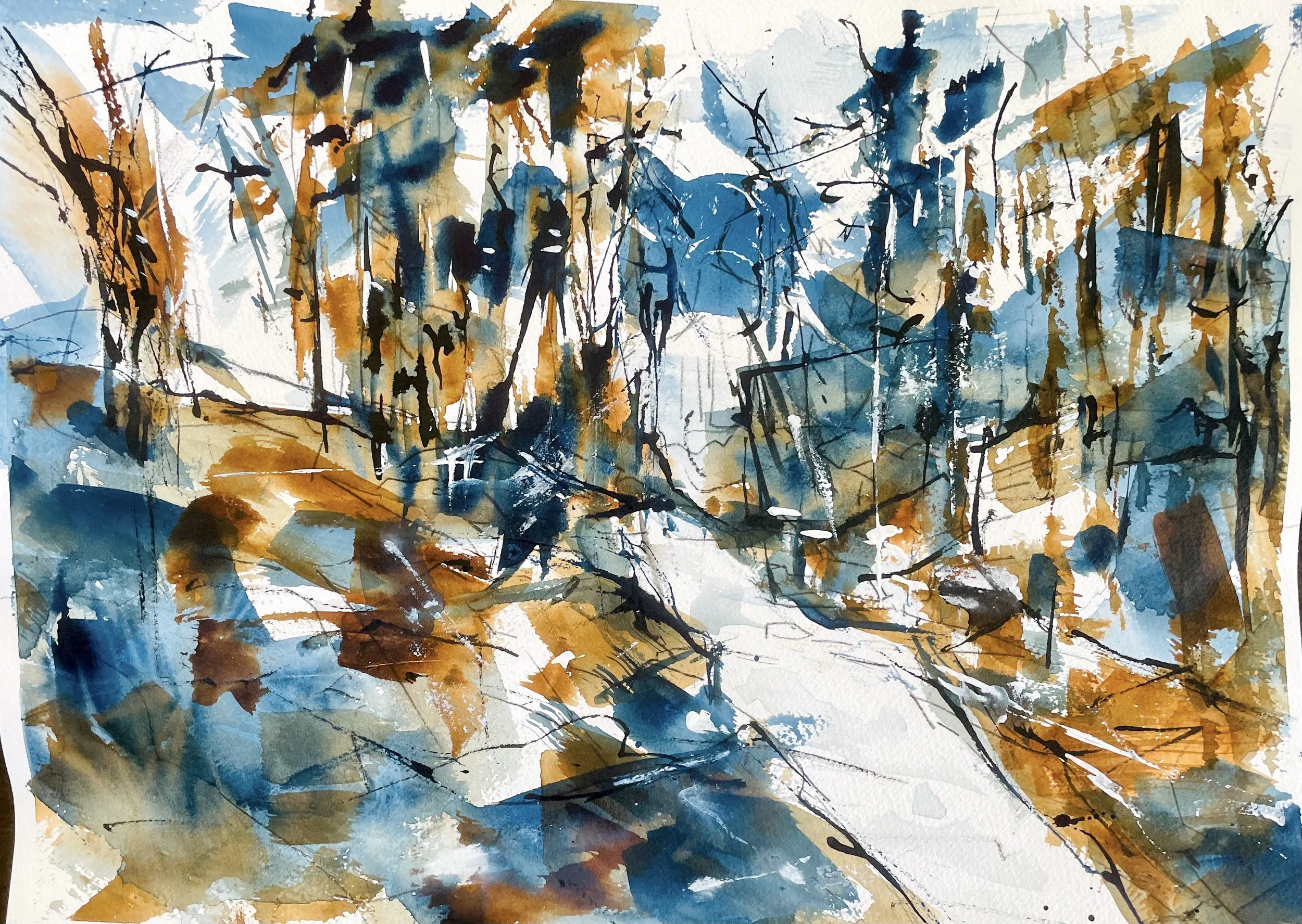 Watercolor and Acrylic Landscapes