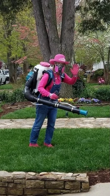 pest control technician at work