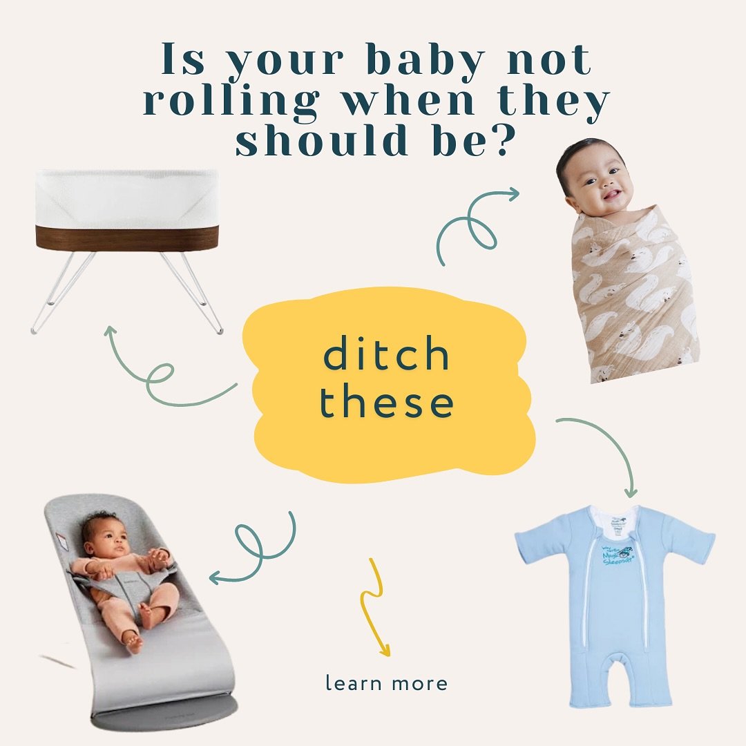Is your baby not rolling when expected? As infant physical therapists @progressthroughplay we like to see babies rolling in all directions by 6-7 months (back to belly and belly to back - towards right and left sides). 

Sometimes the gear we think i
